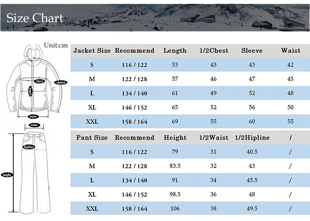 DETECTOR Warm Winter Boys Ski Suit - Kid's