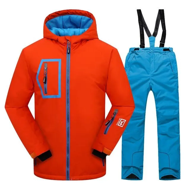 DETECTOR Warm Winter Boys Ski Suit - Kid's