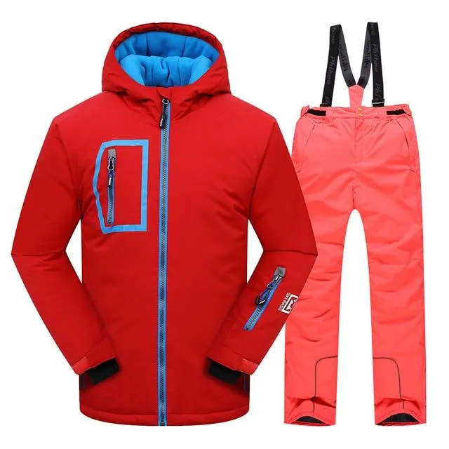 DETECTOR Warm Winter Boys Ski Suit - Kid's
