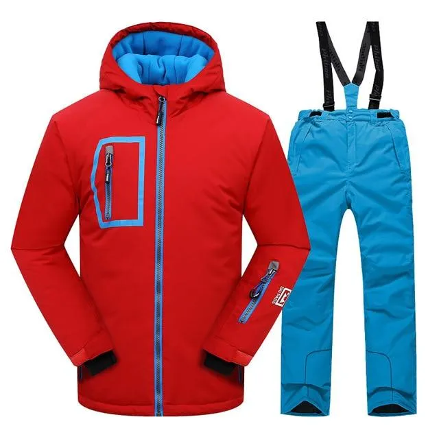 DETECTOR Warm Winter Boys Ski Suit - Kid's