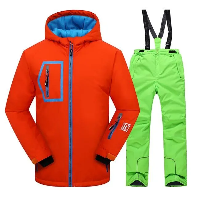 DETECTOR Warm Winter Boys Ski Suit - Kid's