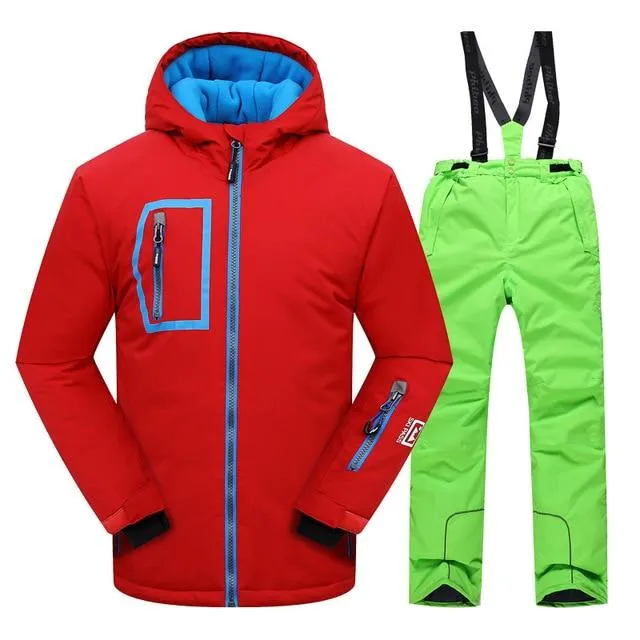 DETECTOR Warm Winter Boys Ski Suit - Kid's