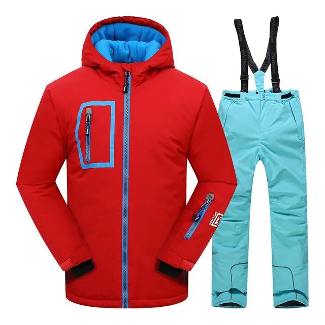 DETECTOR Warm Winter Boys Ski Suit - Kid's