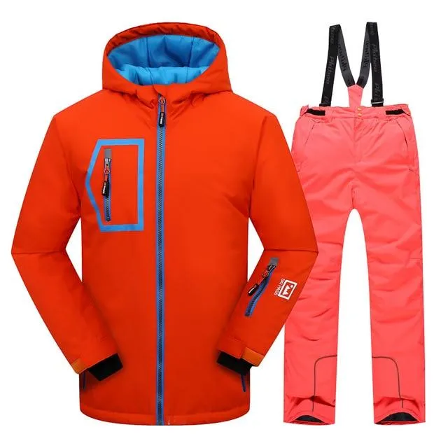 DETECTOR Warm Winter Boys Ski Suit - Kid's