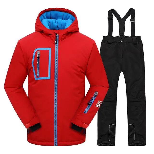 DETECTOR Warm Winter Boys Ski Suit - Kid's