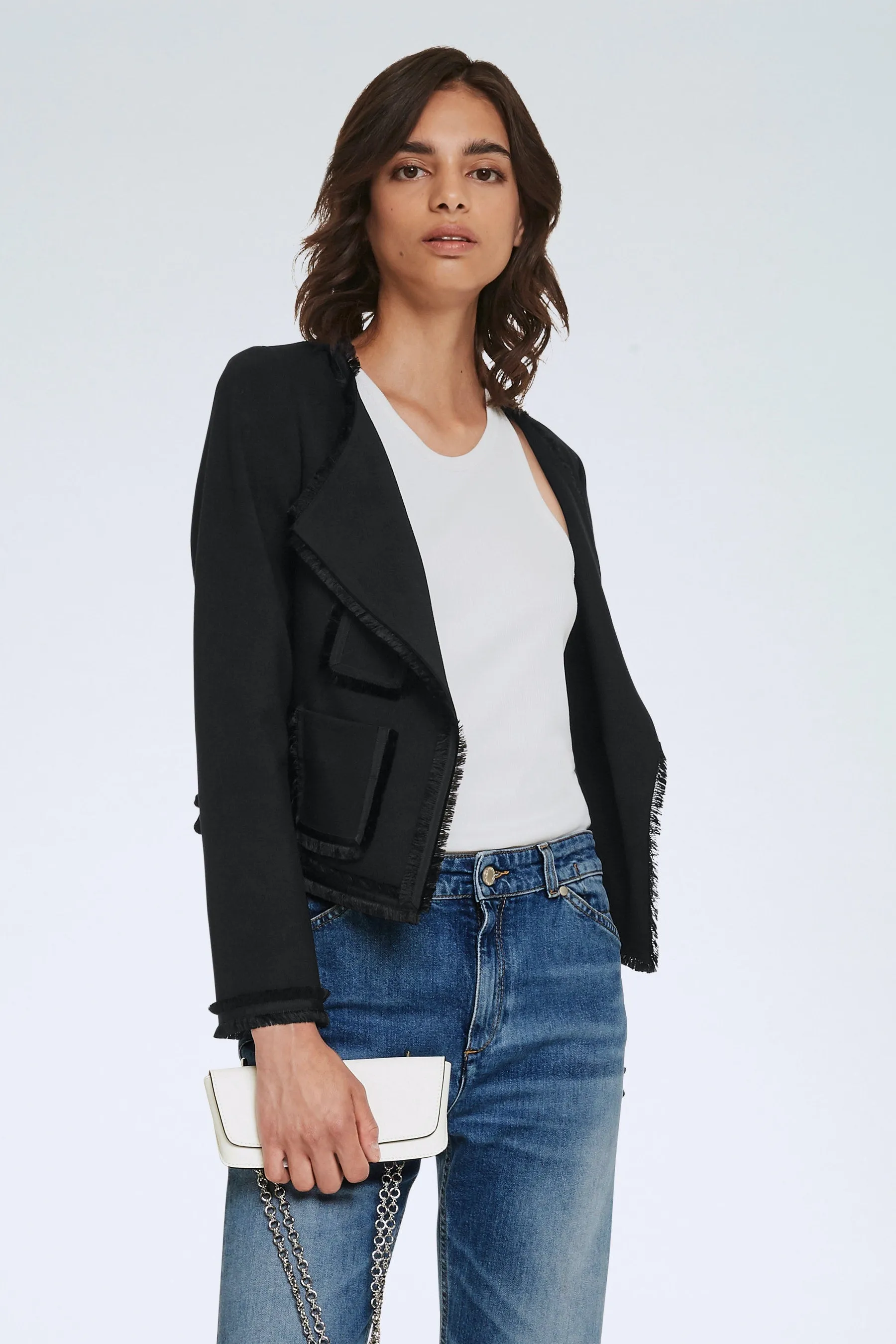 Dorothee Schumacher Emotional Essence Jacket in Pure Black