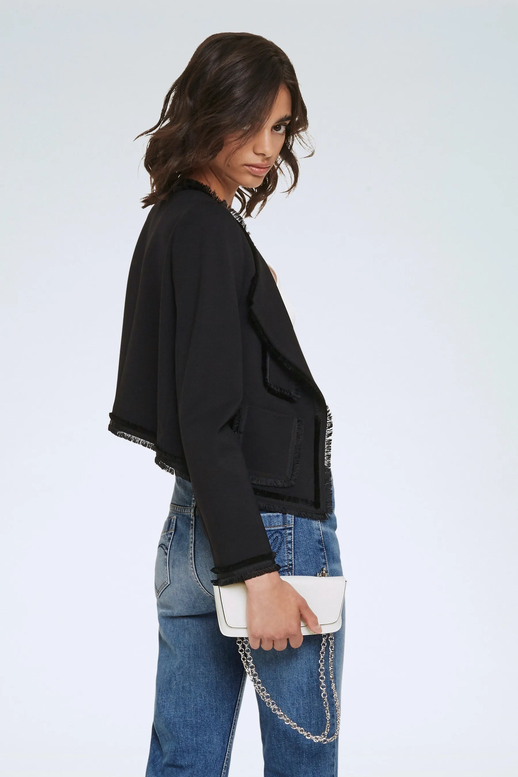 Dorothee Schumacher Emotional Essence Jacket in Pure Black