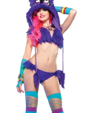 Faux Fur Bikini Set
