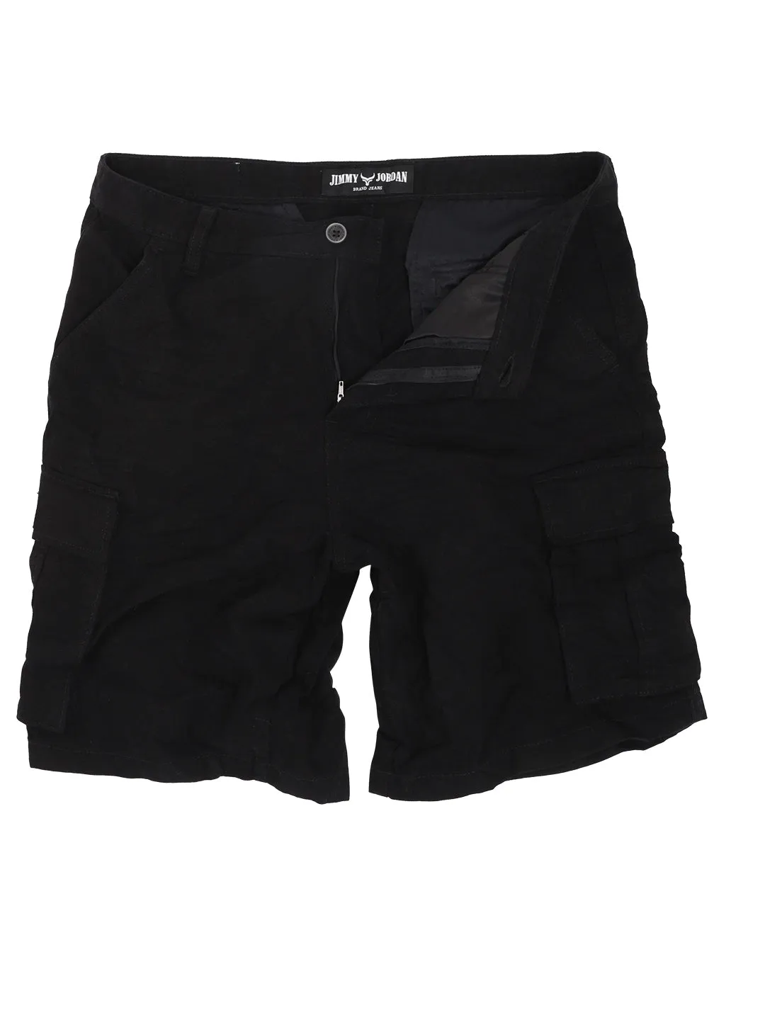 Fusion Black  Cotton Shorts