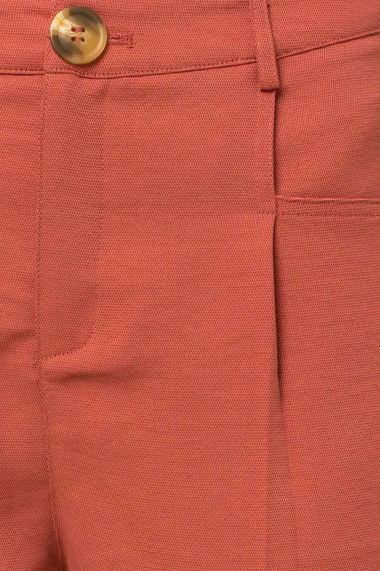 Gilli Front Pleated Short in Coral