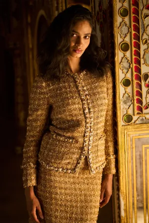 Gold Bouclé Jacket