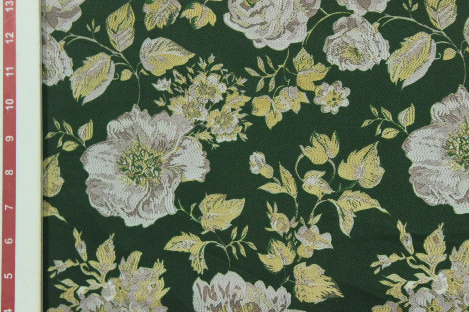 Green Printed Spun Fabric