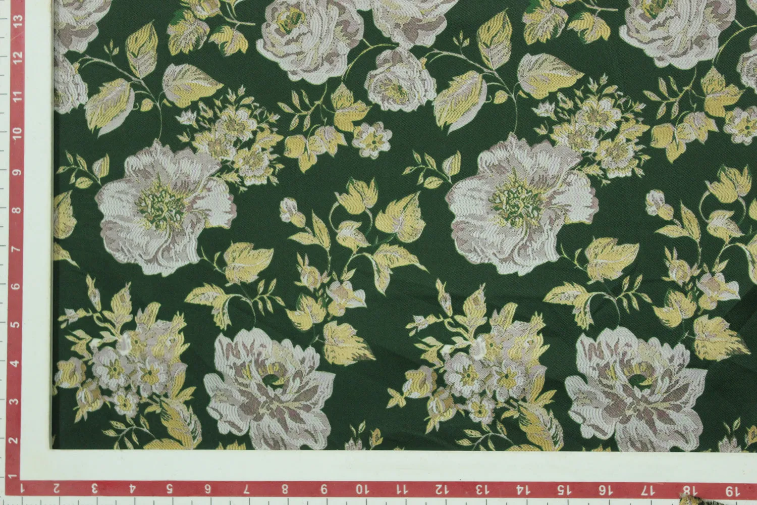Green Printed Spun Fabric