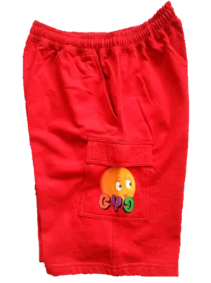 Grow Your Grit Red Cargo Shorts