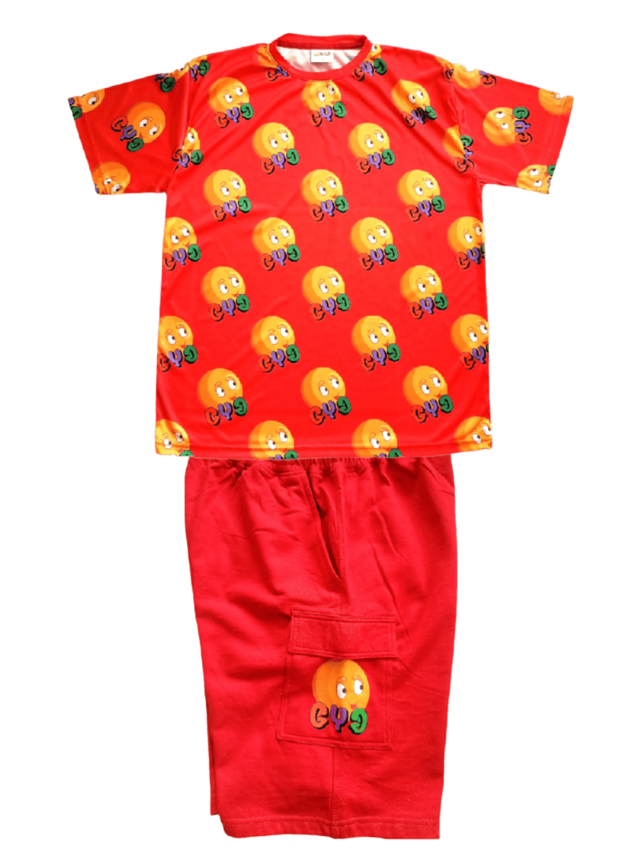 Grow Your Grit Red Cargo Shorts
