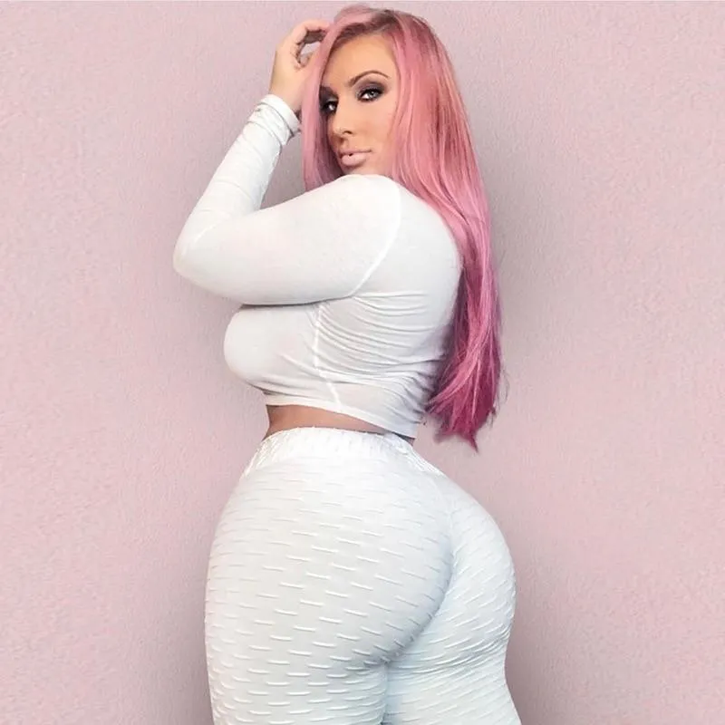 High Waist Ruched Scrunch Butt Lift Leggings and Tummy Control