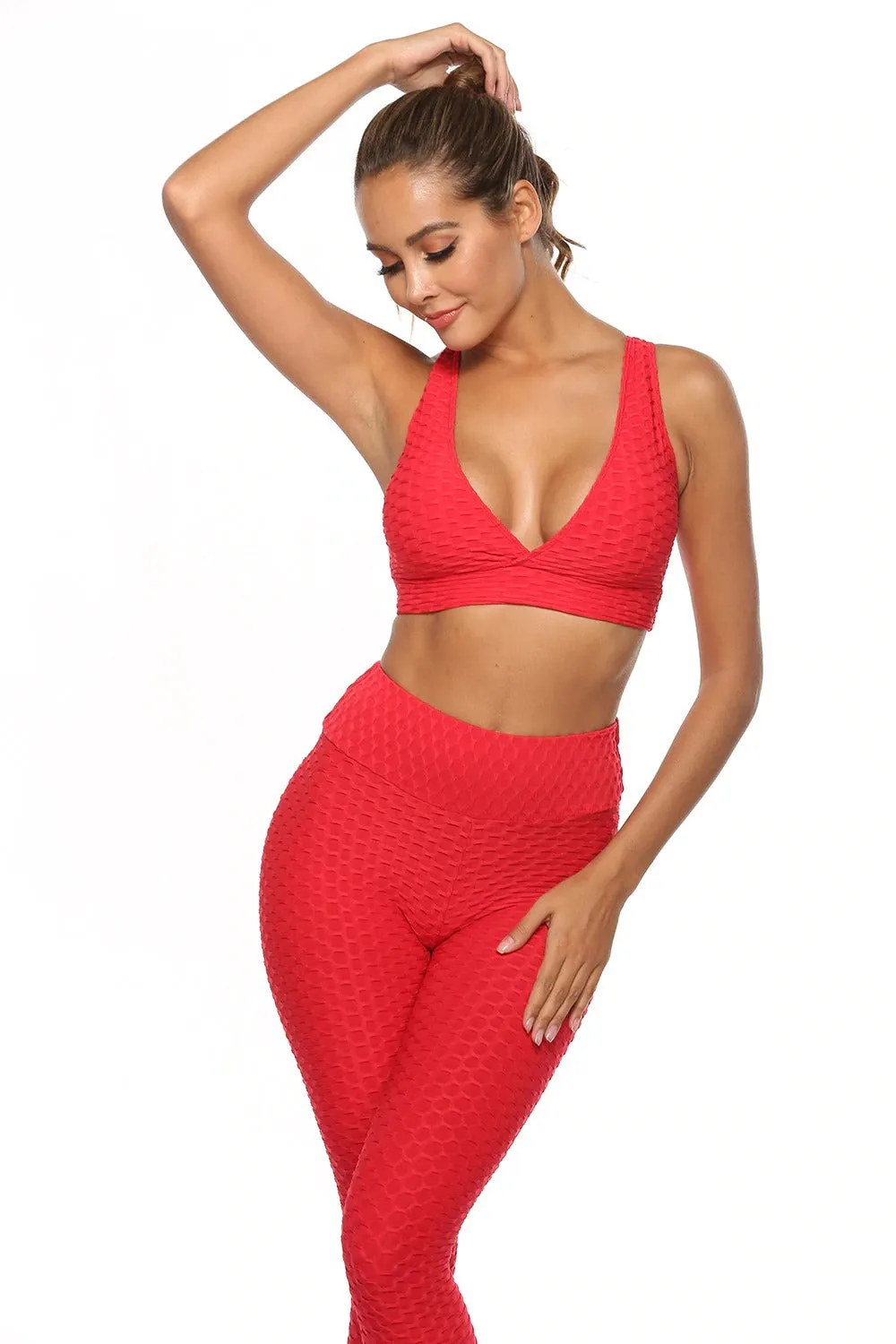 High Waist Ruched Scrunch Butt Lift Leggings and Tummy Control