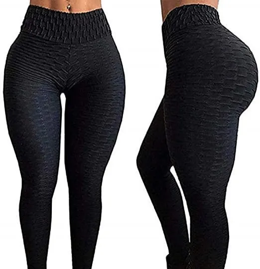 High Waist Ruched Scrunch Butt Lift Leggings and Tummy Control