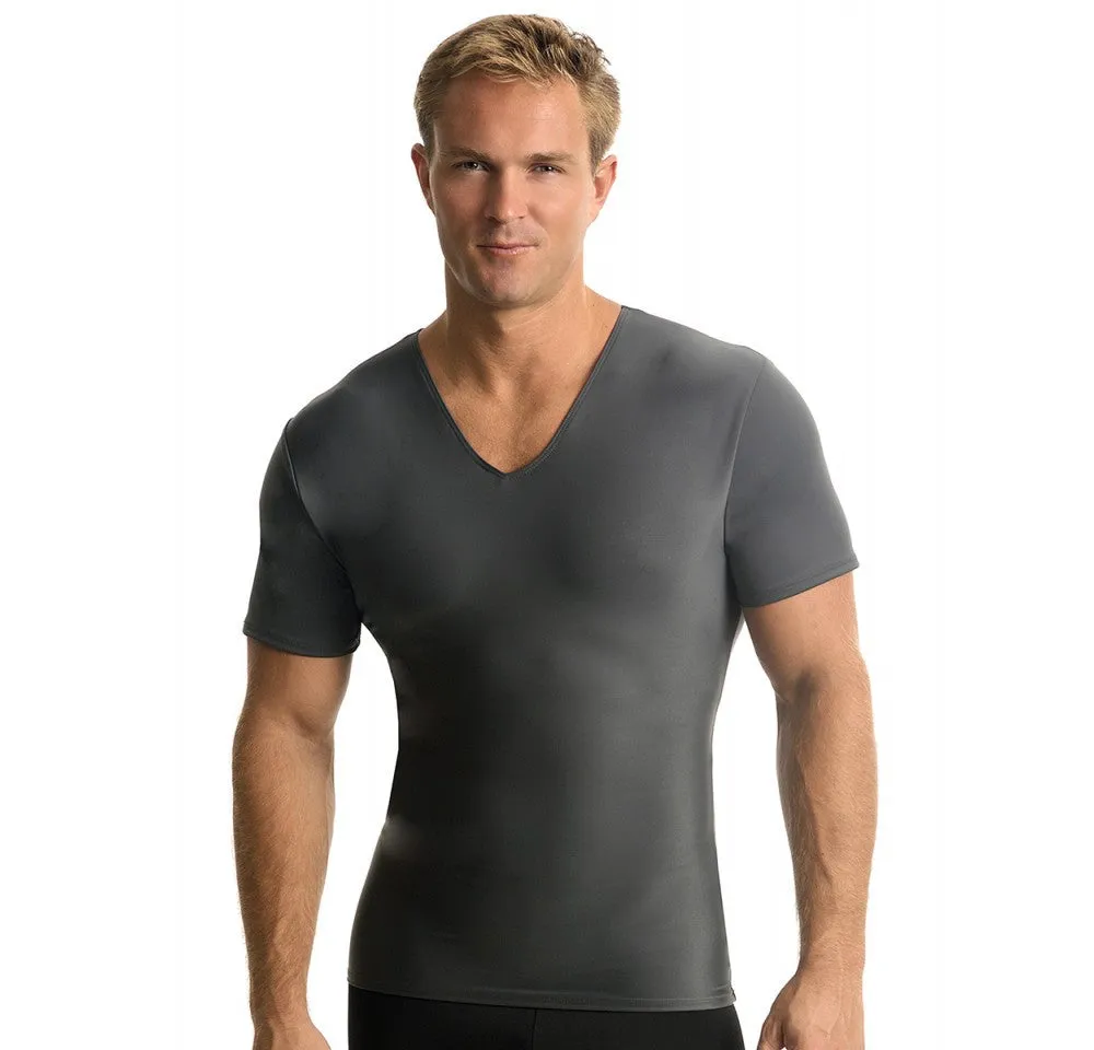 Insta Slim High Compression Short Sleeves V Neck ISVS0001