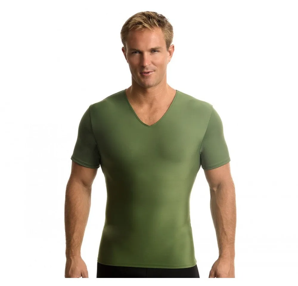 Insta Slim High Compression Short Sleeves V Neck ISVS0001