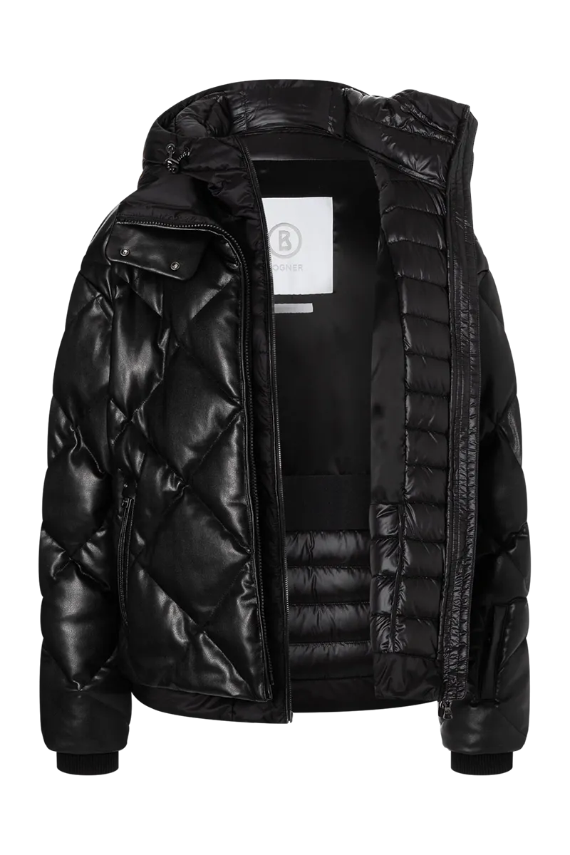 Lissi-D Sports Leather Down Ski Jacket