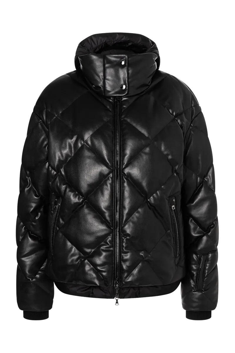 Lissi-D Sports Leather Down Ski Jacket