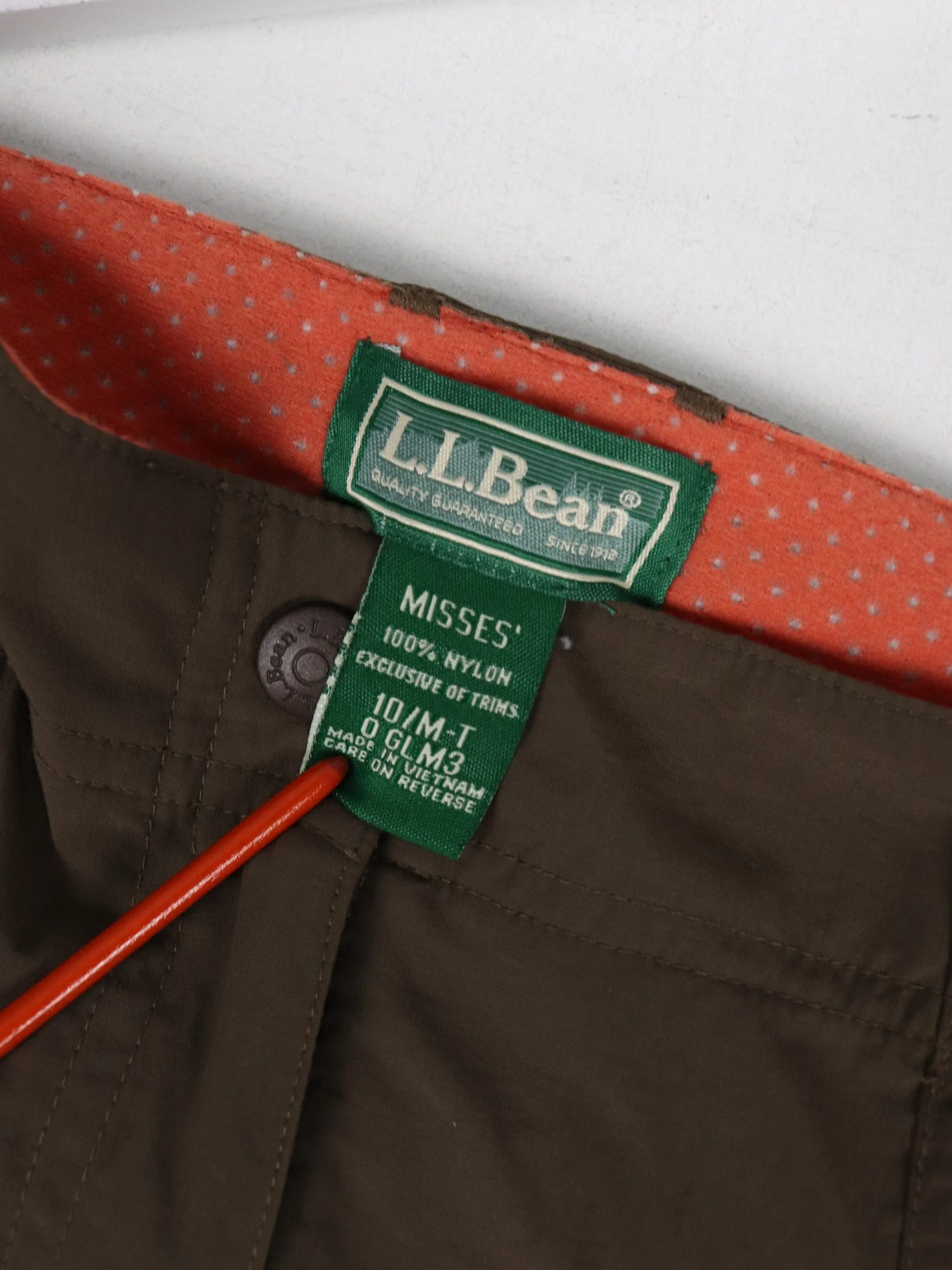 L.L. Bean Pants Womens 10 Brown Hiking Convertible