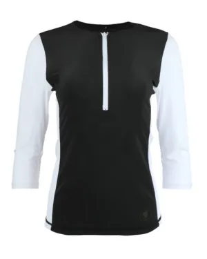 Manteau Aqua Black Rash Guard Swim Top