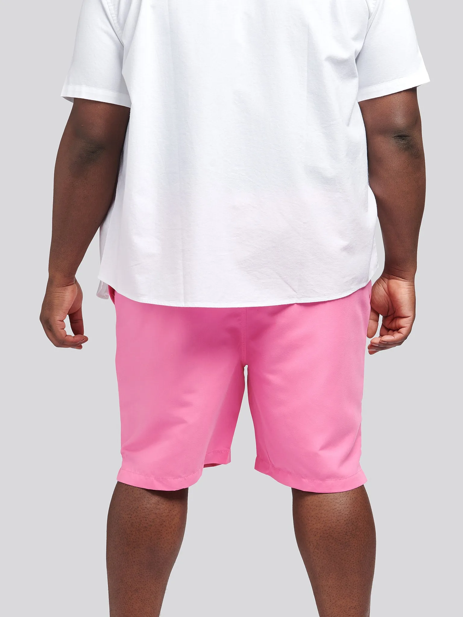 Mens Big & Tall Core Swim Shorts in Azalea Pink