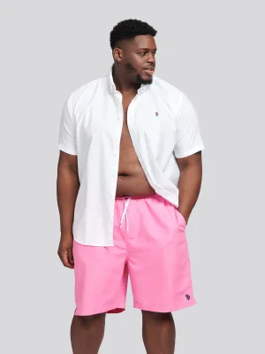 Mens Big & Tall Core Swim Shorts in Azalea Pink