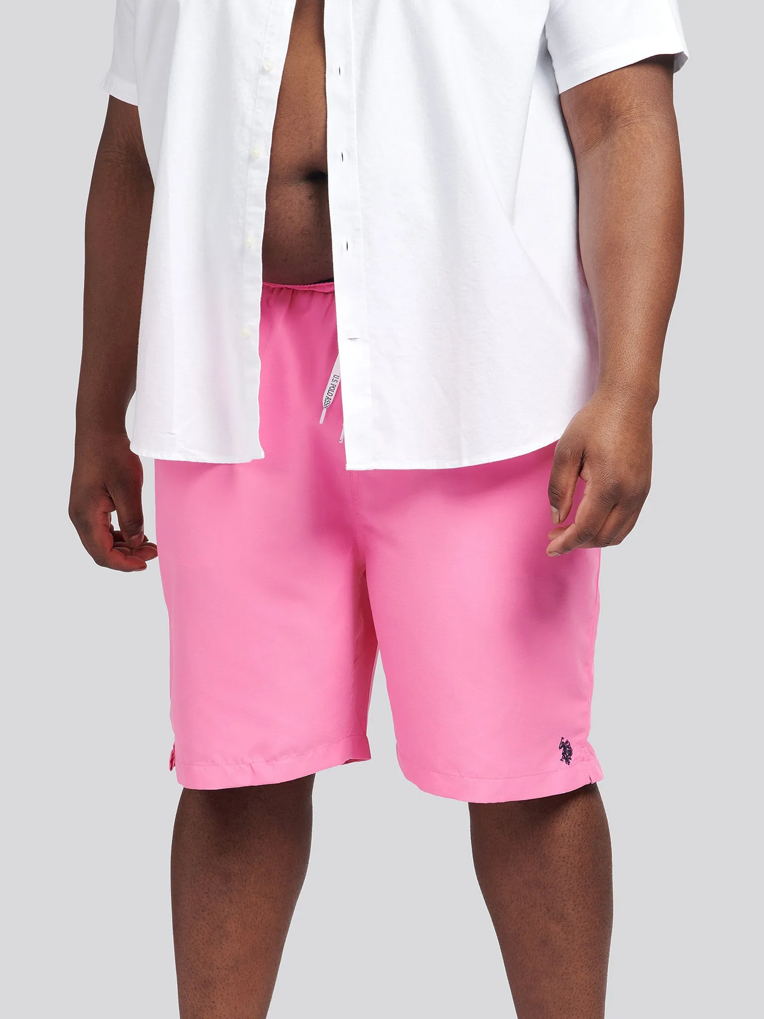 Mens Big & Tall Core Swim Shorts in Azalea Pink