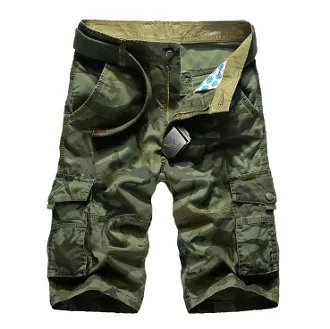 Mens Camo Cargo Shorts