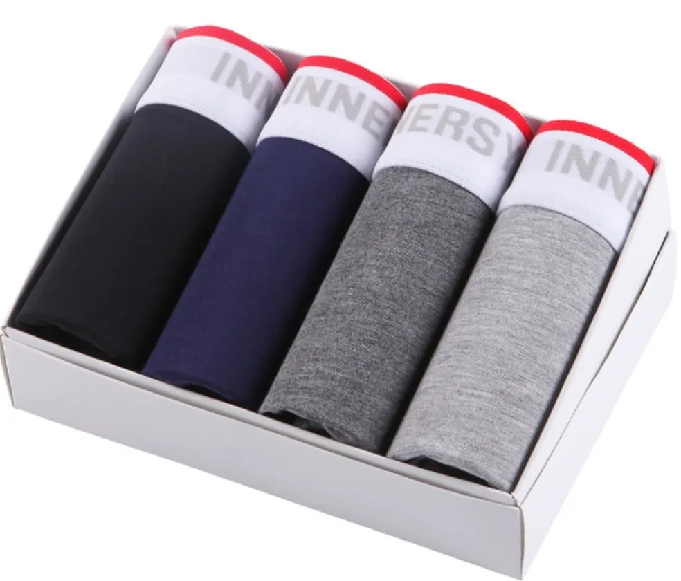 Men's Soft Polyester Boxer Underwear