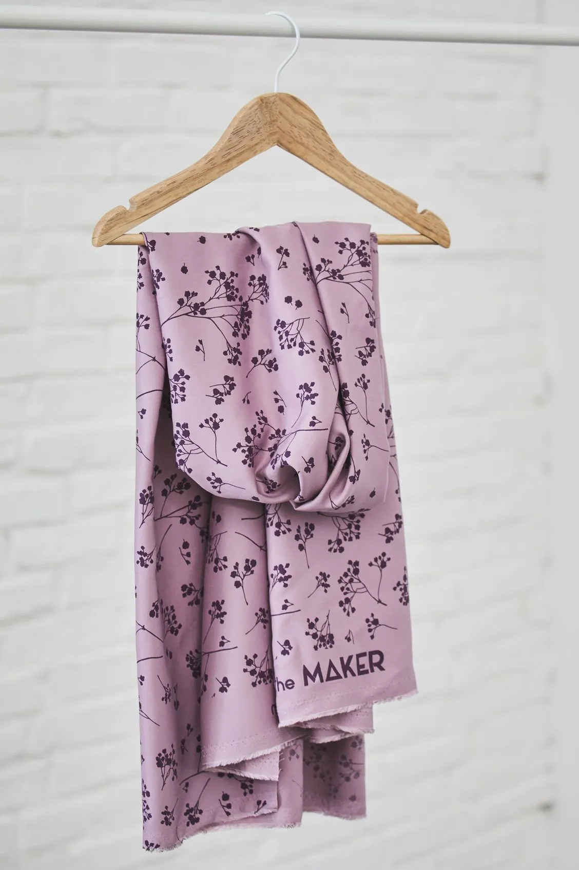 Mind The MAKER - Stalks Lilac ECOVERO™ Viscose Twill Fabric