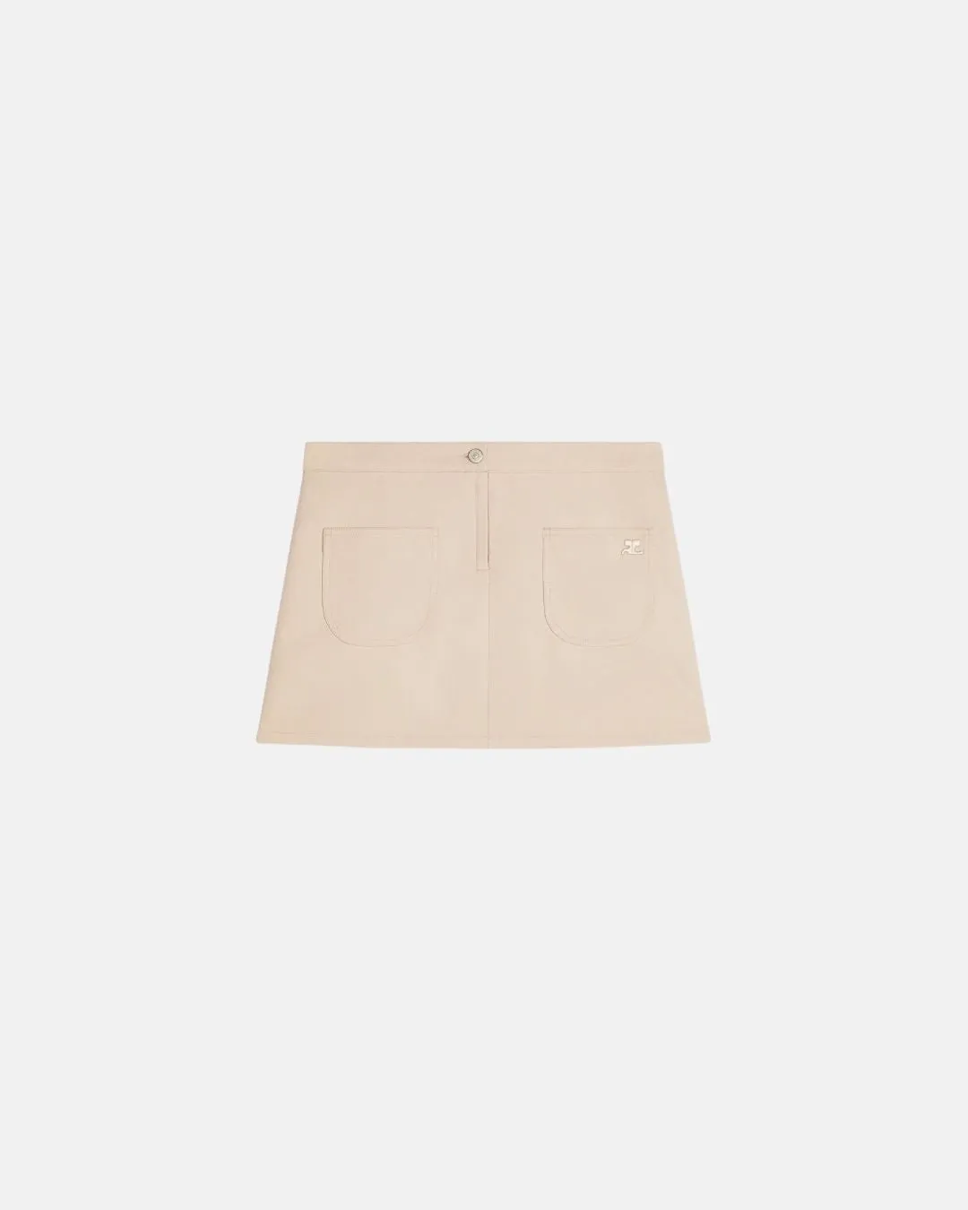 Mini Skirt 2 Pocket Twill Sand