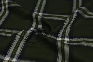 Multicolor Checks Yarn Dyed Twill Rayon Fabric