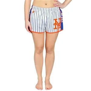 New York Mets MLB Womens Pinstripe Polyester Shorts