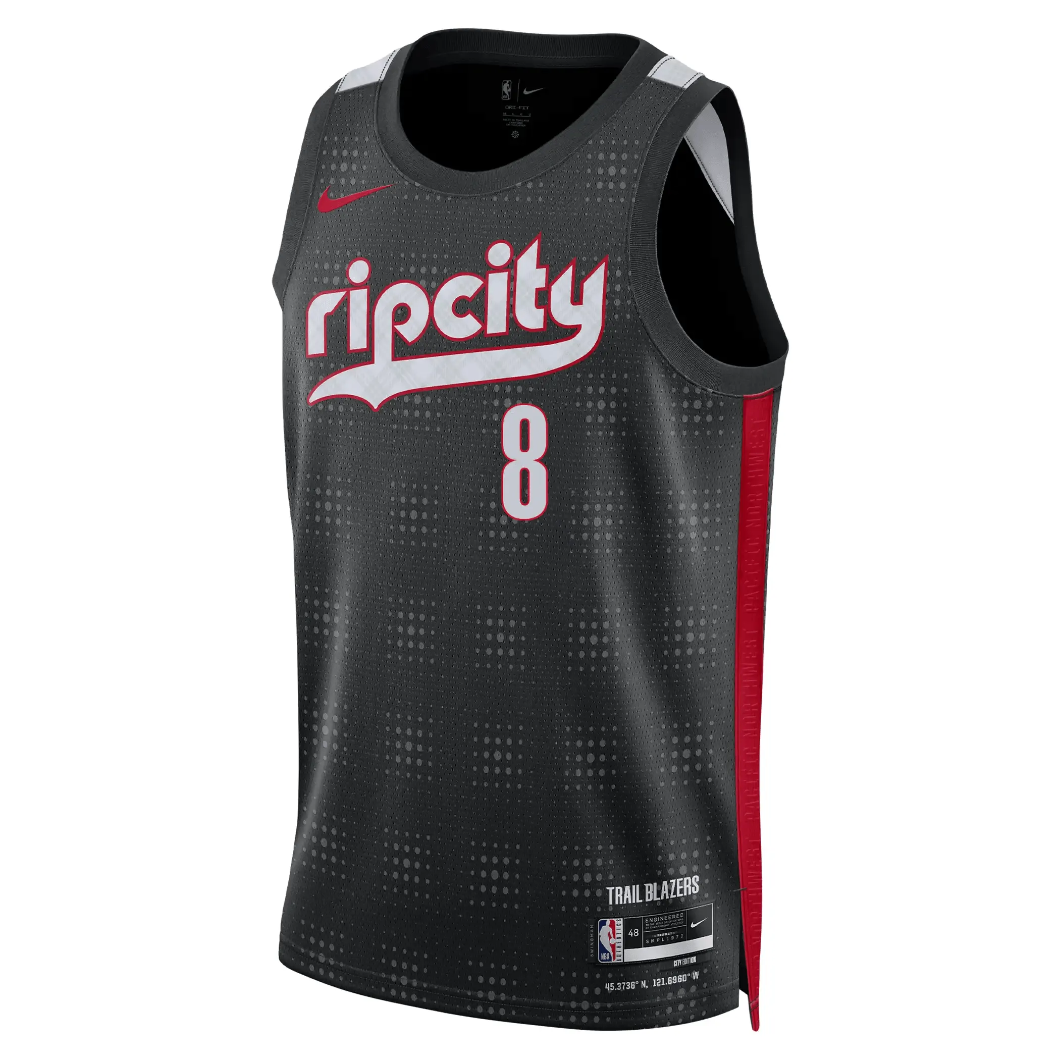 Nike Deni Avdija NBA Swingman Peak Plaid 24-25 City Edition Jersey