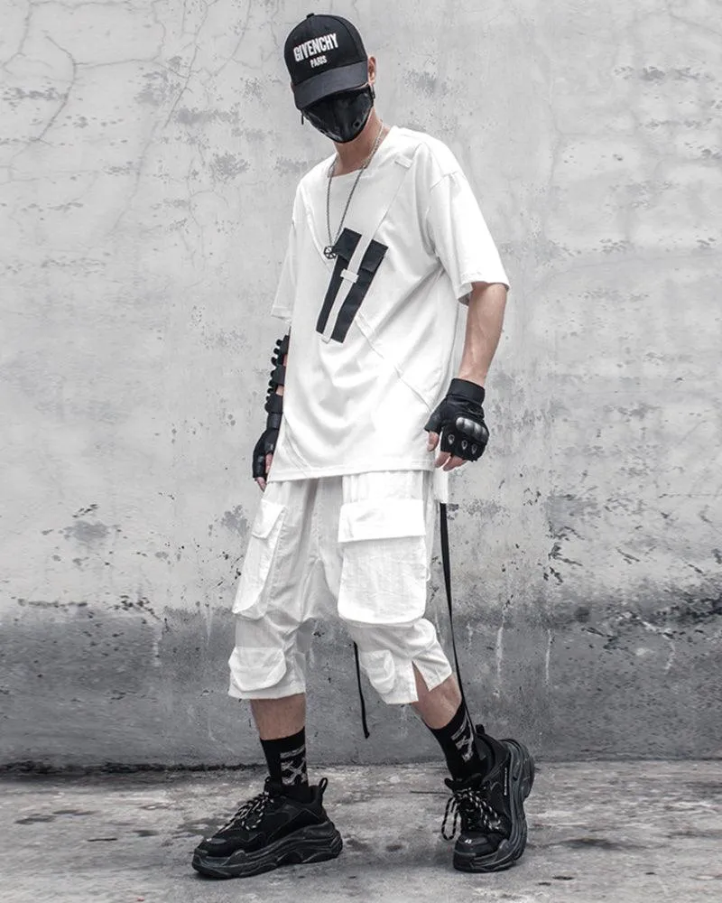 Ninja Techwear Long Cargo Shorts