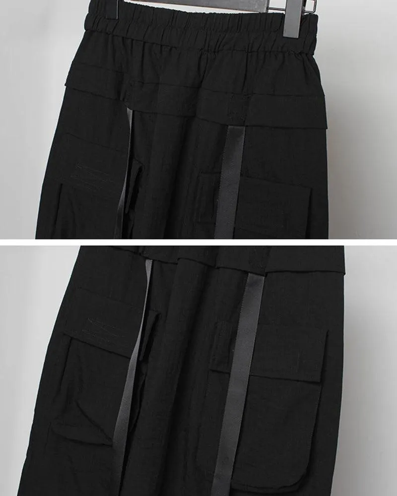 Ninja Techwear Long Cargo Shorts