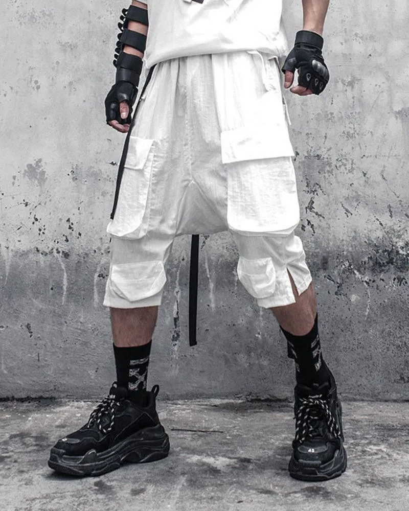 Ninja Techwear Long Cargo Shorts