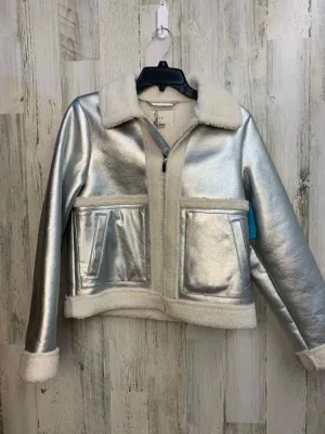 NWT A NEW DAY JACKETS / COATS Size XS Silver LONG SLEEVES Jacket