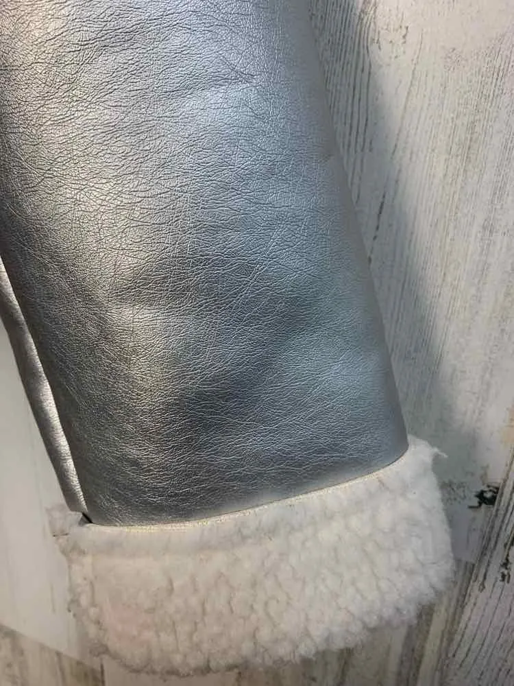 NWT A NEW DAY JACKETS / COATS Size XS Silver LONG SLEEVES Jacket