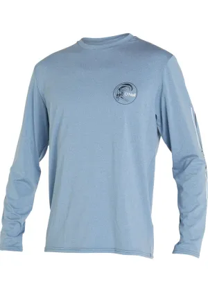 O'Neill mens rash top - Hybrid Carbon Blue Long