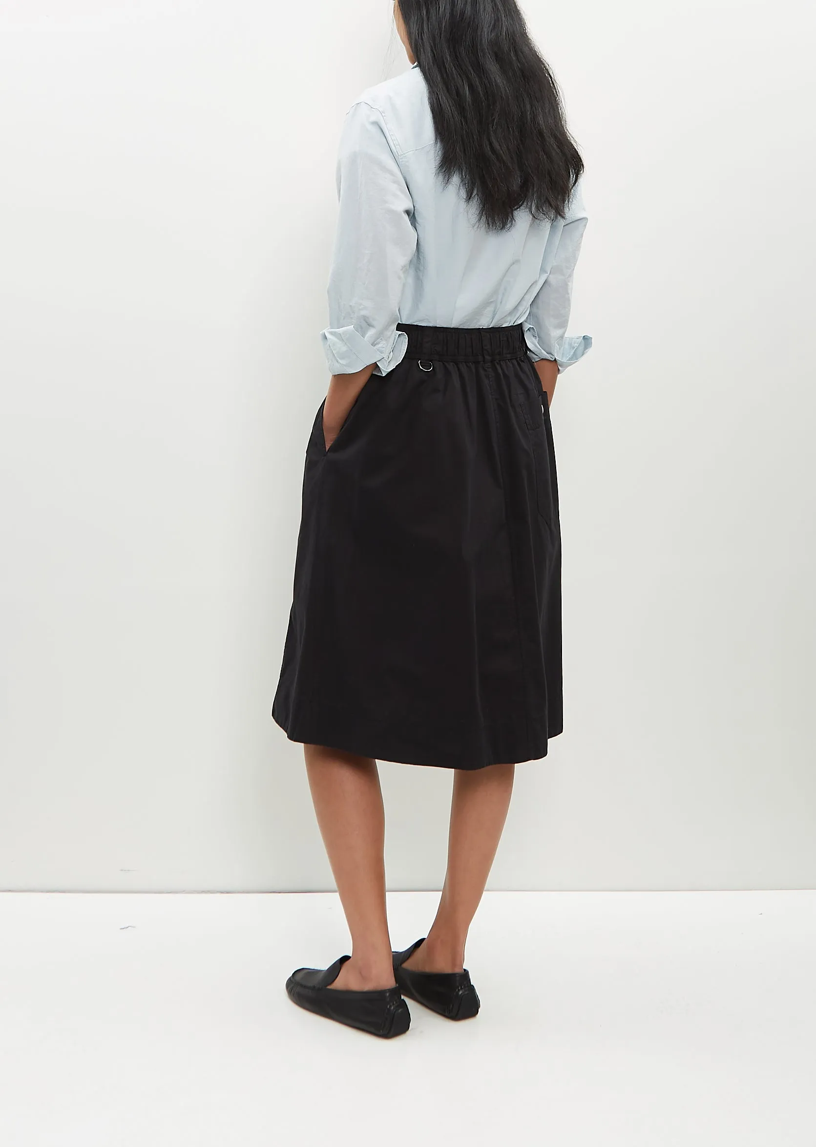 Panelled Cotton Twill Scout Skirt