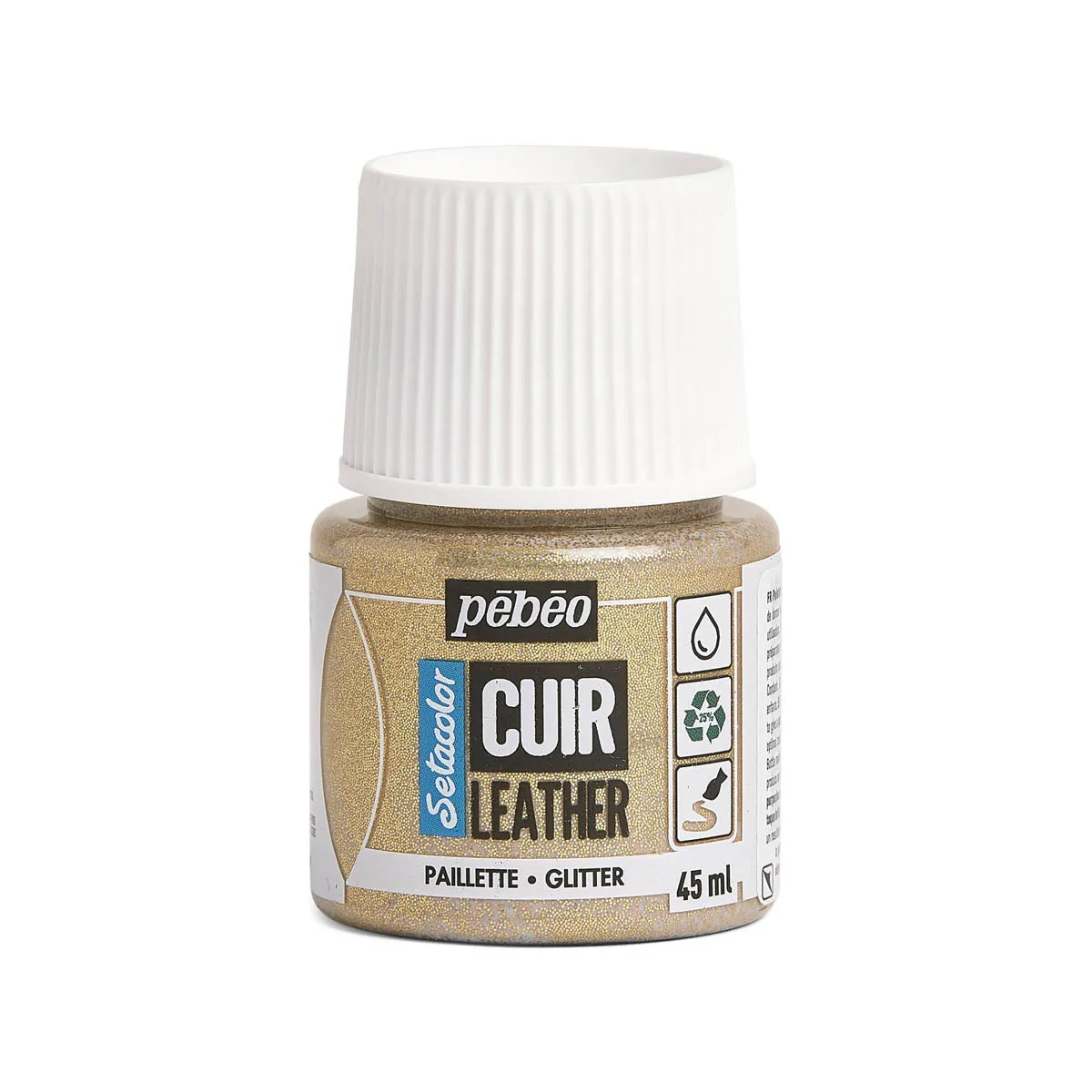 Peinture cuir acrylique Setacolor - Paillette - 45ml - Pébéo