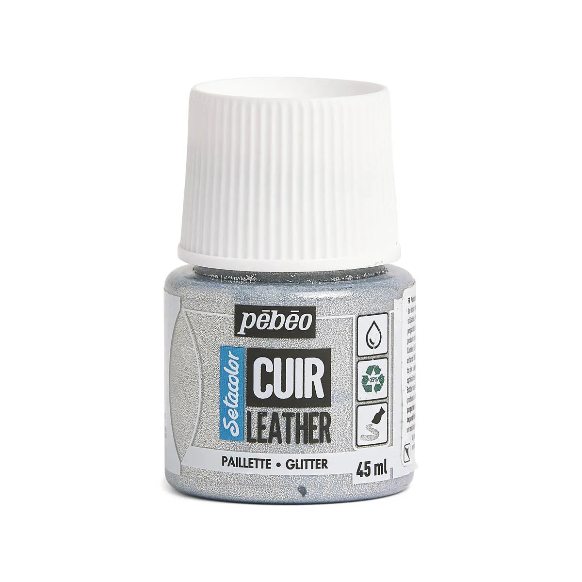 Peinture cuir acrylique Setacolor - Paillette - 45ml - Pébéo