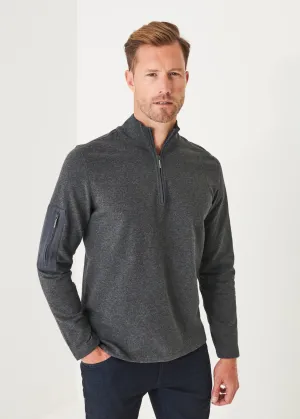 Pima Stretch Fleece Quarter-Zip