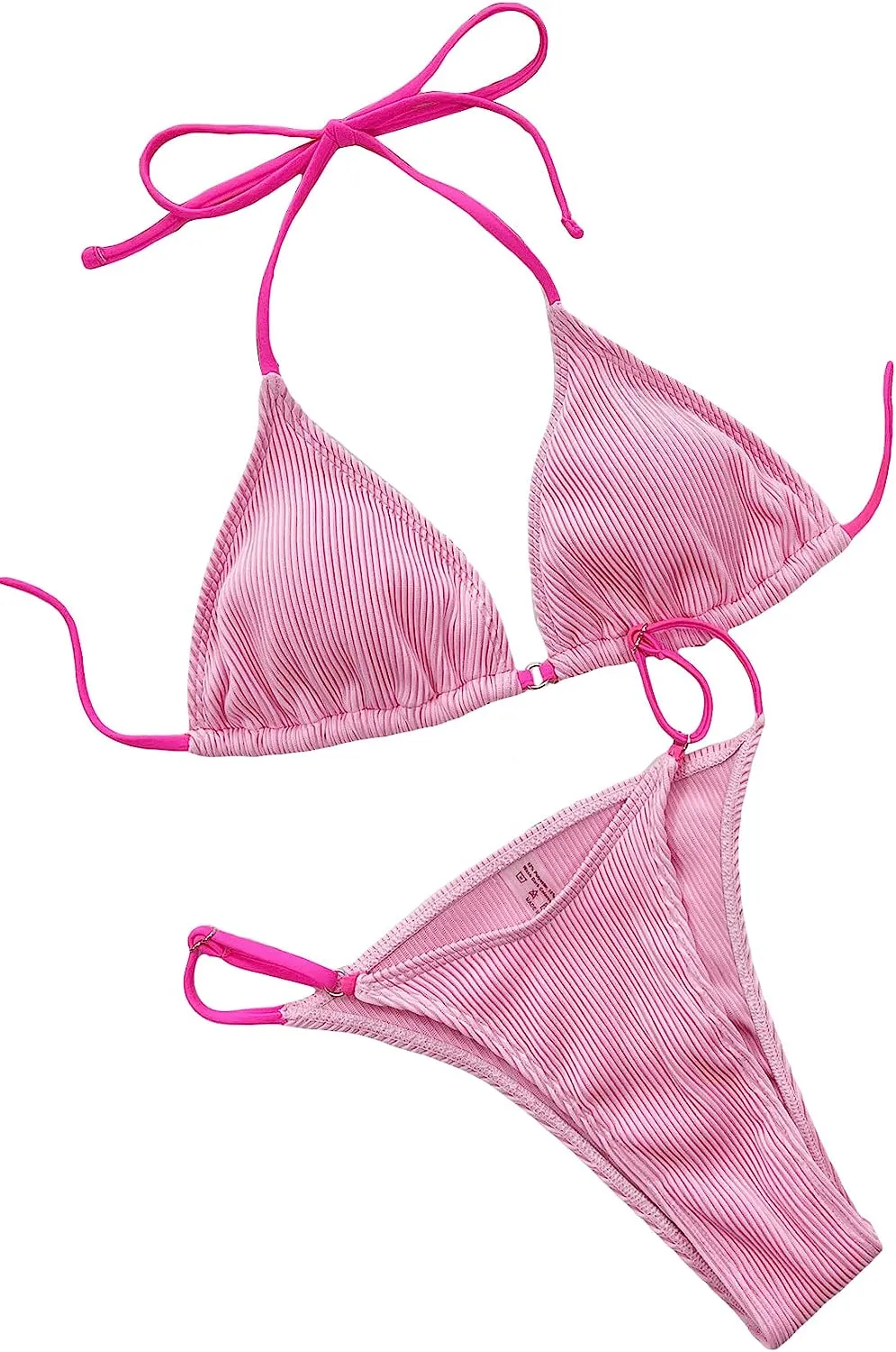 Pink string bikini