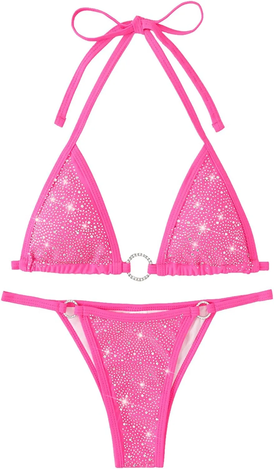 Pink String Thong Bikini